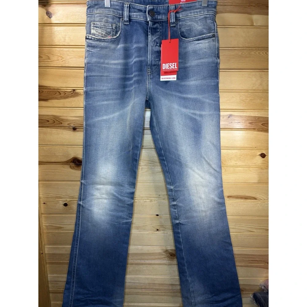 Diesel Denim Jeans 1998 D-Buck 09J62 27x34 Bootcut Leg Slim Fit NWT $350 Stetch